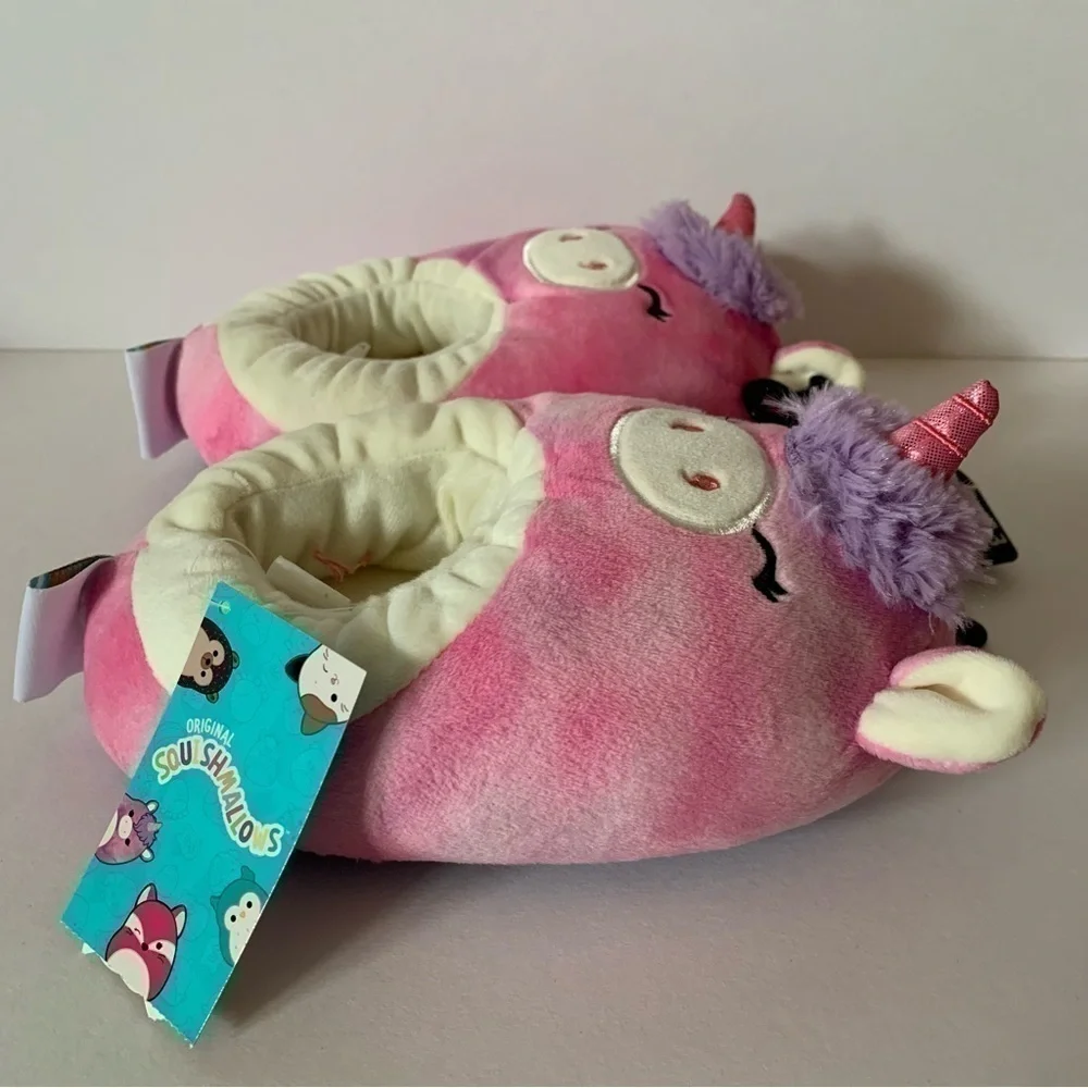 NWT. SQUISHMALLOWS Lola The Unicorn Slippers